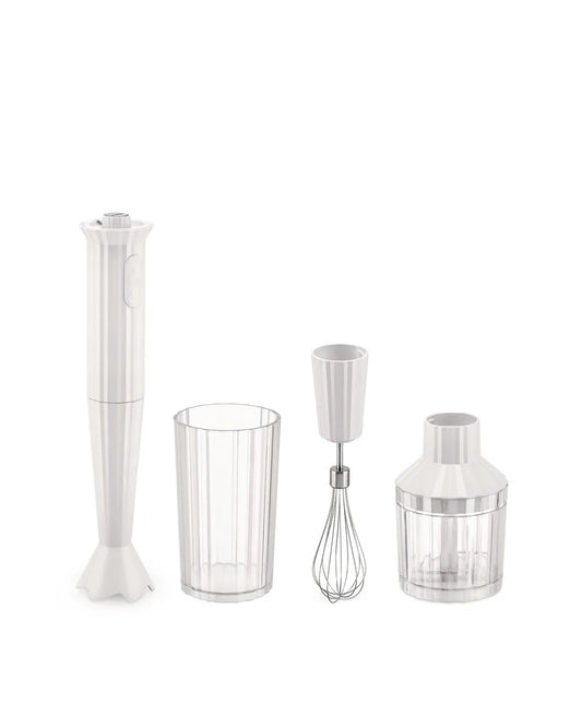 Alessi — Plissé MDL10 MDL10SW/US | Frullatore a immersione bianco De L — design italiano Alessi