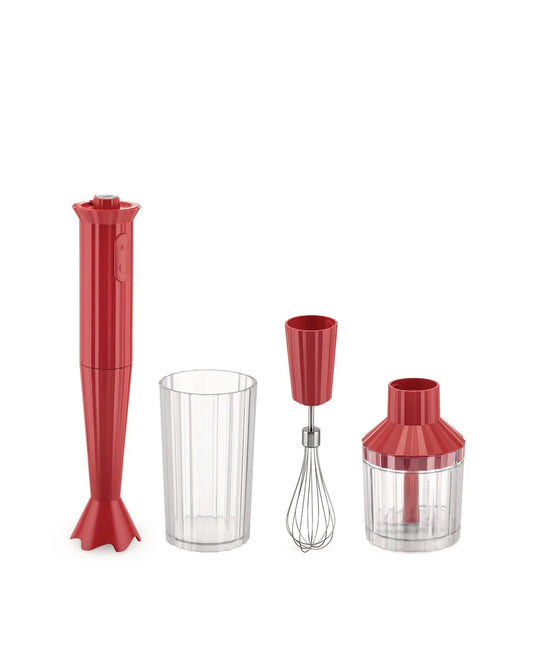 Alessi — Plissé MDL10SR MDL10SR/US | Frullatore a immersione rosso De — design italiano Alessi