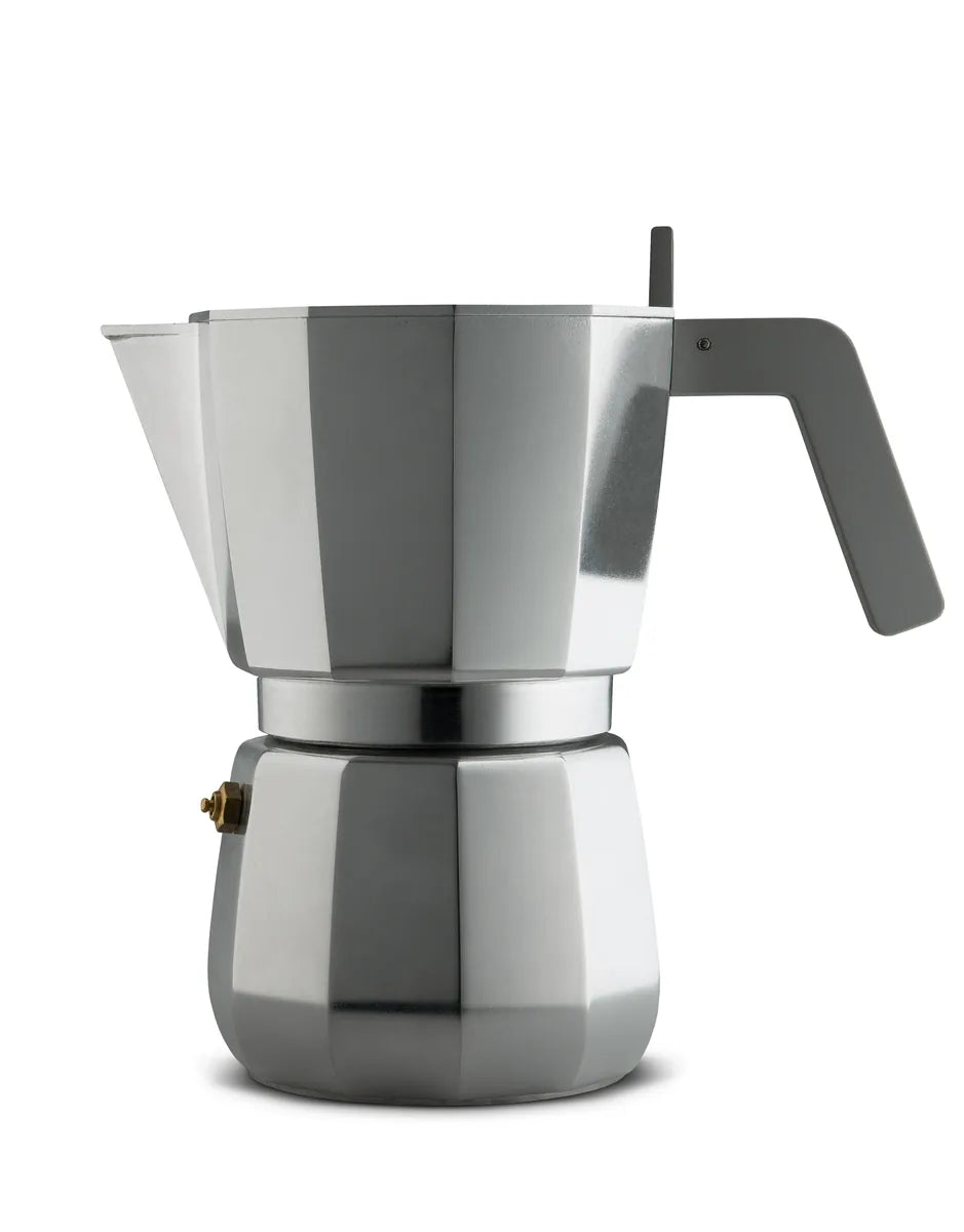Alessi — DC06/9 FM | Moka 9 tazze Chipperfield in alluminio — design italiano Alessi