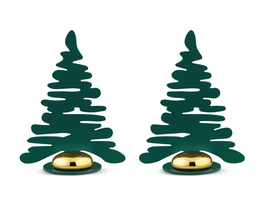 Alessi — Barkplace Tree BM16S2 GR | Segnaposto da tavola in acciaio ve — design italiano Alessi