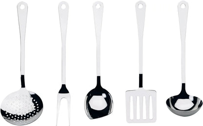 Alessi — AJM19S5 L | Servizio 5 utensili da cucina Jasper Morrison — design italiano Alessi