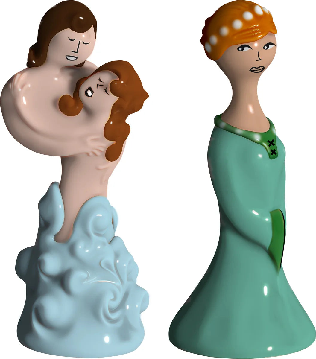 Alessi — AMGI42SET2 | Paolo, Francesca & Beatrice in porcellana — design italiano Alessi