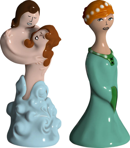 Alessi — AMGI42SET2 | Paolo, Francesca & Beatrice in porcellana — design italiano Alessi