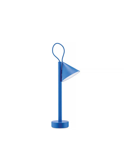 Alessi — Tsumiki ME01 DAZ | Lampada portatile blu in metallo e resina — design italiano Alessi