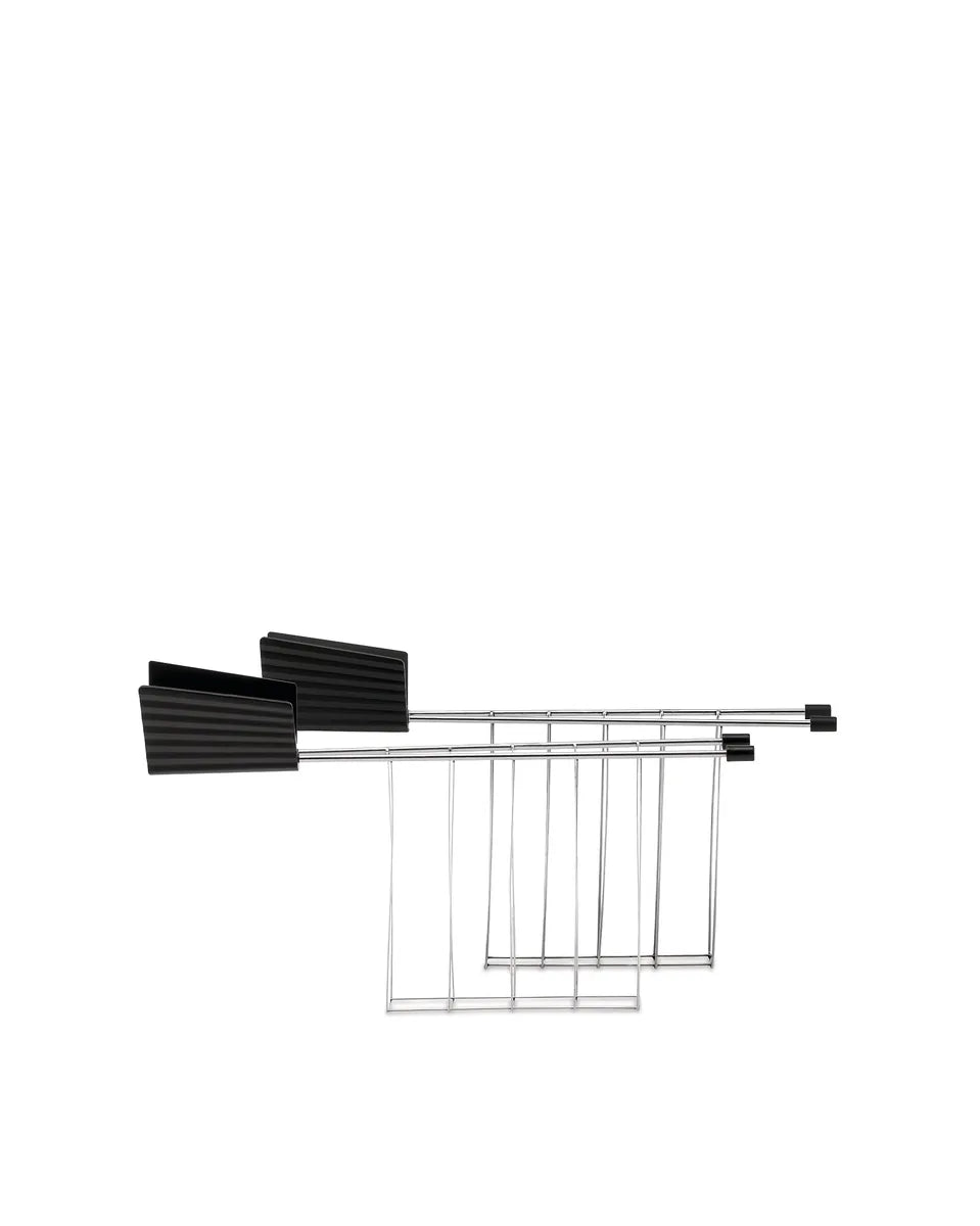 Alessi — Plissé MDL08RA MDL08RA B | Pinze tostapane De Lucchi, nero — design italiano Alessi