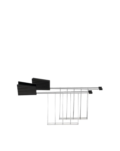 Alessi — Plissé MDL08RA MDL08RA B | Pinze tostapane De Lucchi, nero — design italiano Alessi