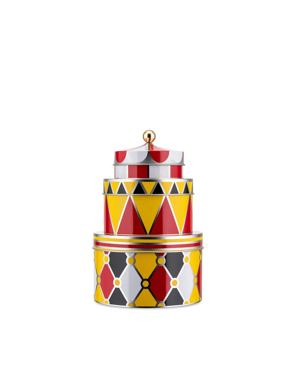 Alessi — Circus MW31S3 | Set tre scatole in banda stagnata Wanders — design italiano Alessi