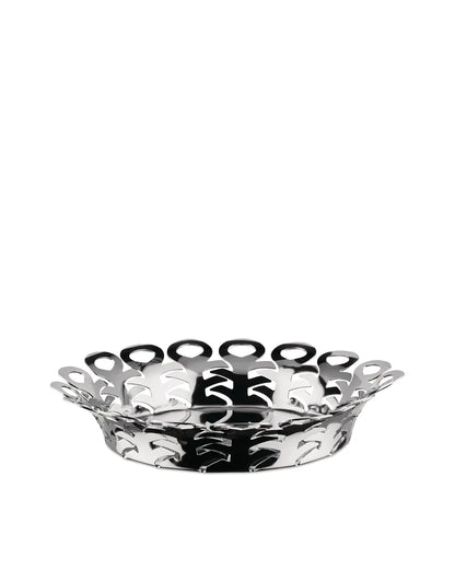 Alessi — Vimini BM21/25 | Cestino traforato in acciaio inox — design italiano Alessi