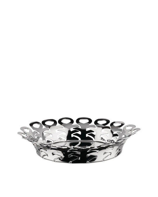 Alessi — Vimini BM21/25 | Cestino traforato in acciaio inox — design italiano Alessi