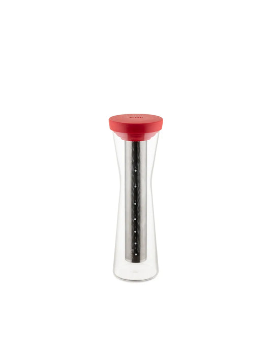 Alessi — Mazagran GIA31 R | Caraffa caffè freddo in vetro rosso — design italiano Alessi