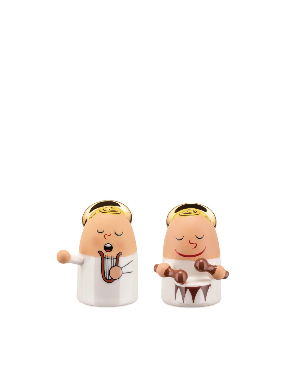 Alessi — Angels Band AMGI26SET3 | Statuine di Natale in porcellana dip — design italiano Alessi