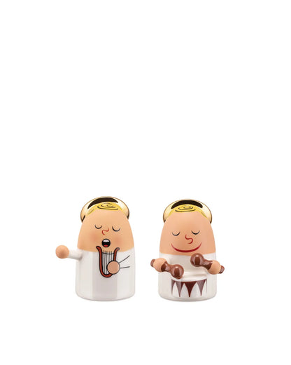 Alessi — Angels Band AMGI26SET3 | Statuine di Natale in porcellana dip — design italiano Alessi