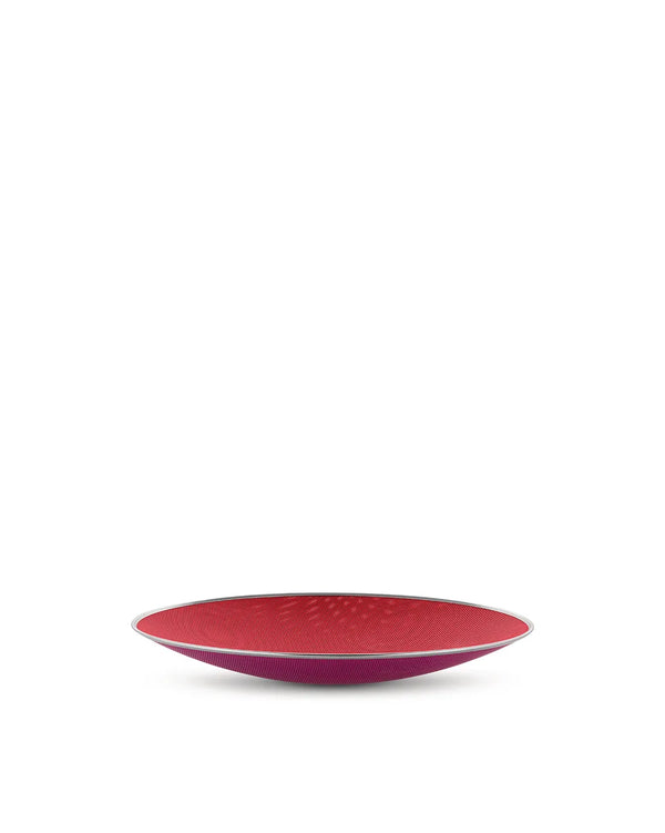 Alessi — Cohncave SC01/33 | Centrotavola traforato rosso e viola — Alessi