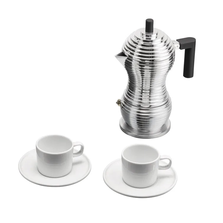Alessi — & Coffee MDL02BSET | Set Caffettiera Pulcina e Tazze — design italiano Alessi