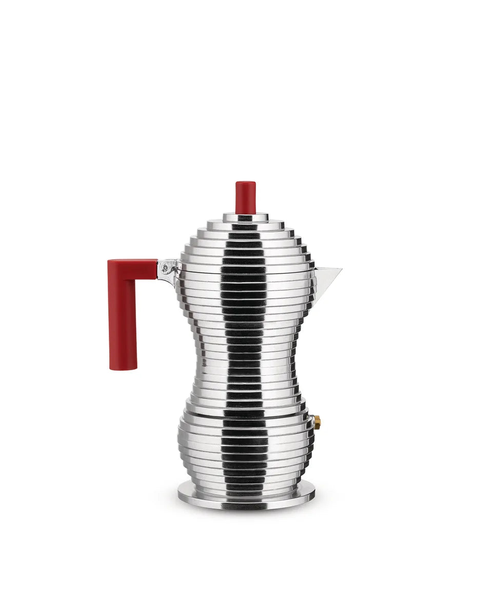 Alessi — Pulcina MDL02/3 MDL02/3RFM | Caffettiera espresso in allumini — design italiano Alessi
