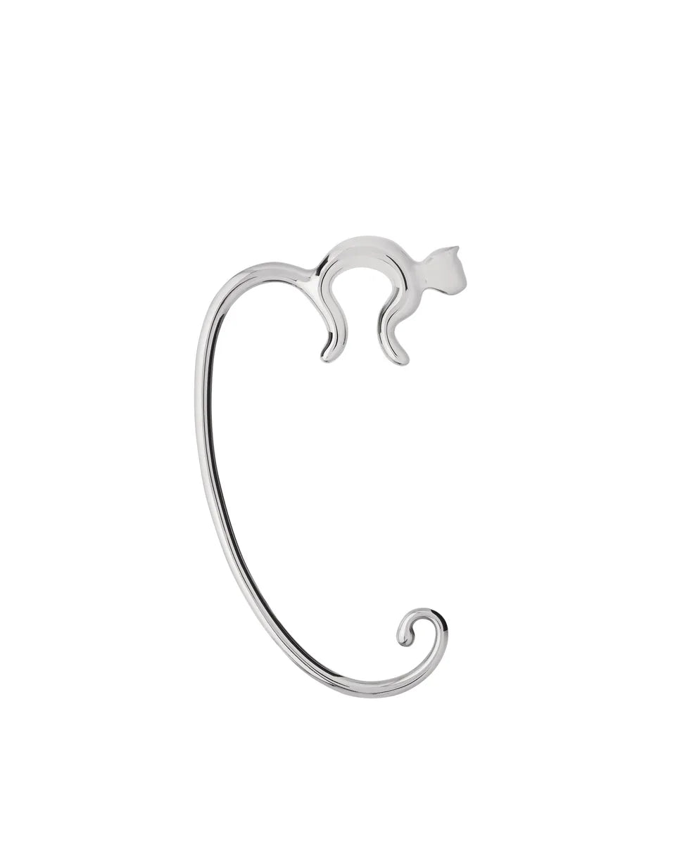 Alessi — Minou FGO01 | Gancio borsa da tavolo in acciaio lucido — design italiano Alessi