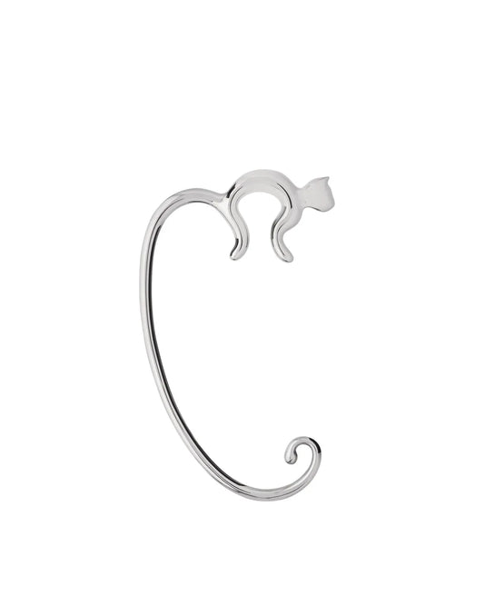 Alessi — Minou FGO01 | Gancio borsa da tavolo in acciaio lucido — design italiano Alessi