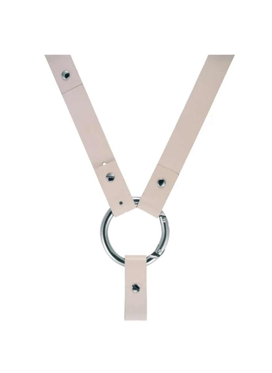 Alessi — Buckle AL9000C W | Orologio da polso collare in pelle bianca — design italiano Alessi