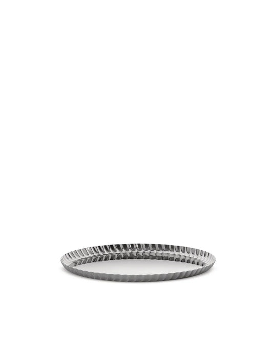 Alessi — Pleats JK02/23 | Vassoio rotondo in acciaio inox — design italiano Alessi