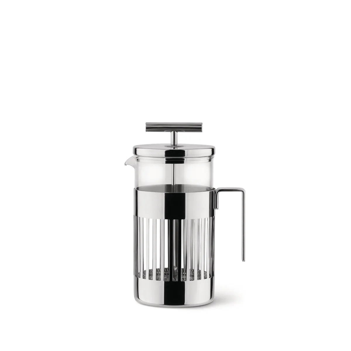 Alessi — 9094/8 | Caffettiera Aldo Rossi acciaio e vetro 8 tazze — design italiano Alessi