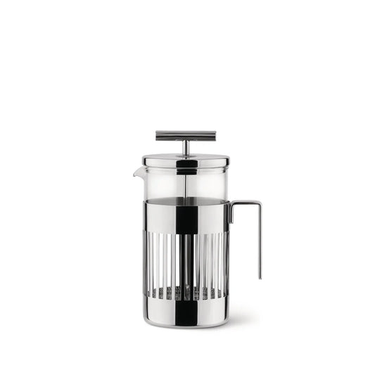 Alessi — 9094/8 | Caffettiera Aldo Rossi acciaio e vetro 8 tazze — design italiano Alessi