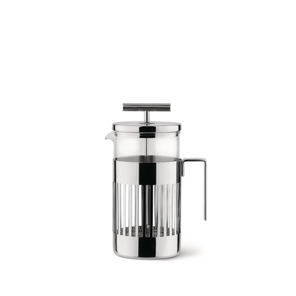 Alessi — 9094/8 | Caffettiera Aldo Rossi acciaio e vetro 8 tazze — Alessi