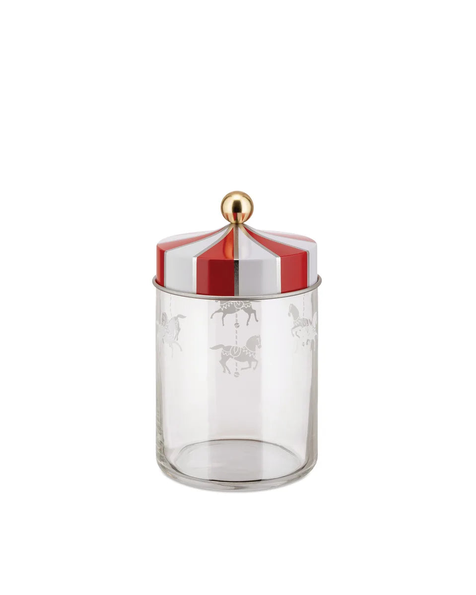 Alessi — Circus MW30/100 | Barattolo in vetro serigrafato Wanders — design italiano Alessi