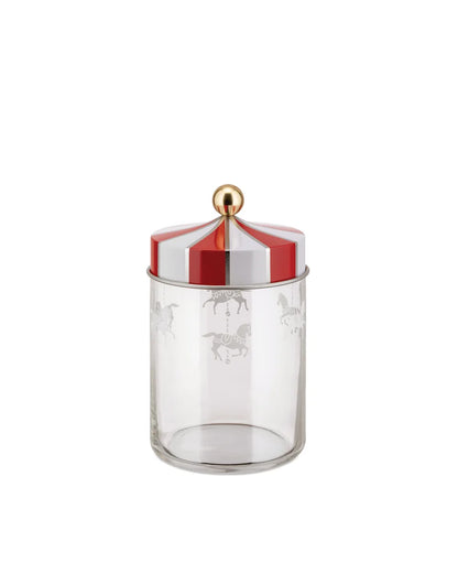 Alessi — Circus MW30/100 | Barattolo in vetro serigrafato Wanders — design italiano Alessi