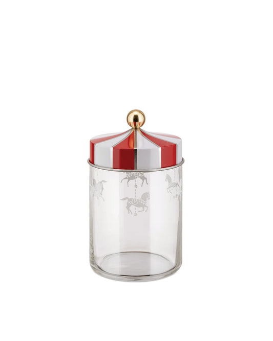 Alessi — Circus MW30/100 | Barattolo in vetro serigrafato Wanders — design italiano Alessi