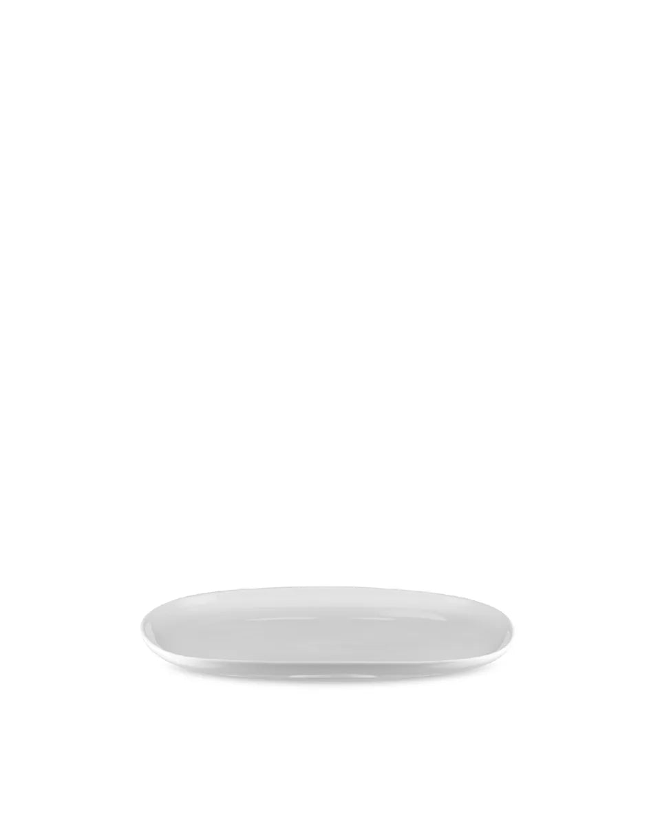 Alessi — Itsumo NF07/22 25 | Piatto ovale in porcellana bianca — design italiano Alessi
