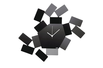 Alessi — MT19 B | La Stanza dello Scirocco, orologio da parete nero — design italiano Alessi