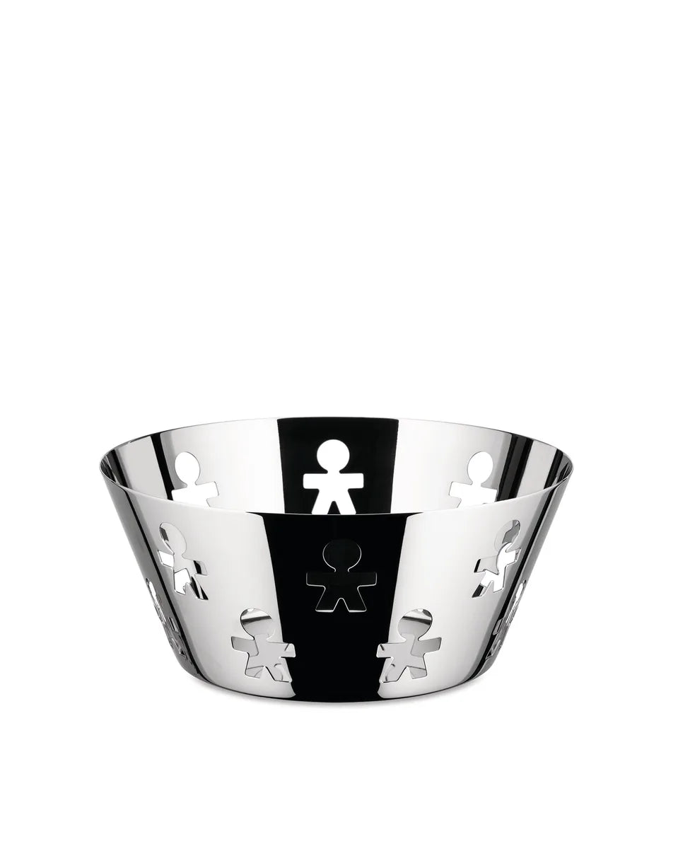 Alessi — Girotondo AKK04 | Cestino traforato in acciaio inox — design italiano Alessi