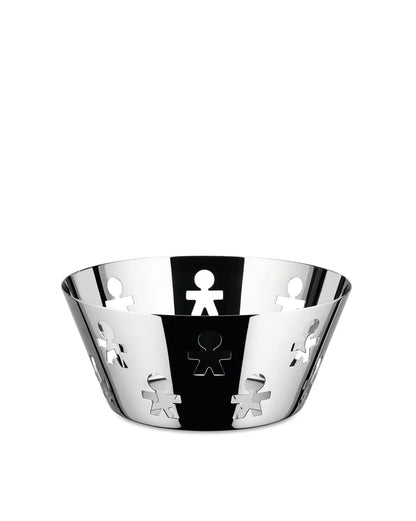 Alessi — Girotondo AKK04 | Cestino traforato in acciaio inox — design italiano Alessi