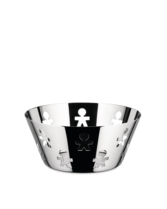 Alessi — Girotondo AKK04 | Cestino traforato in acciaio inox — design italiano Alessi
