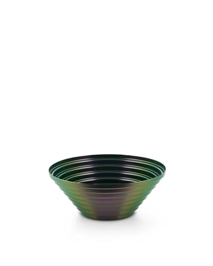 Alessi — Maya 7320/25GRP | Cestino rotondo acciaio Greenpurple — design italiano Alessi