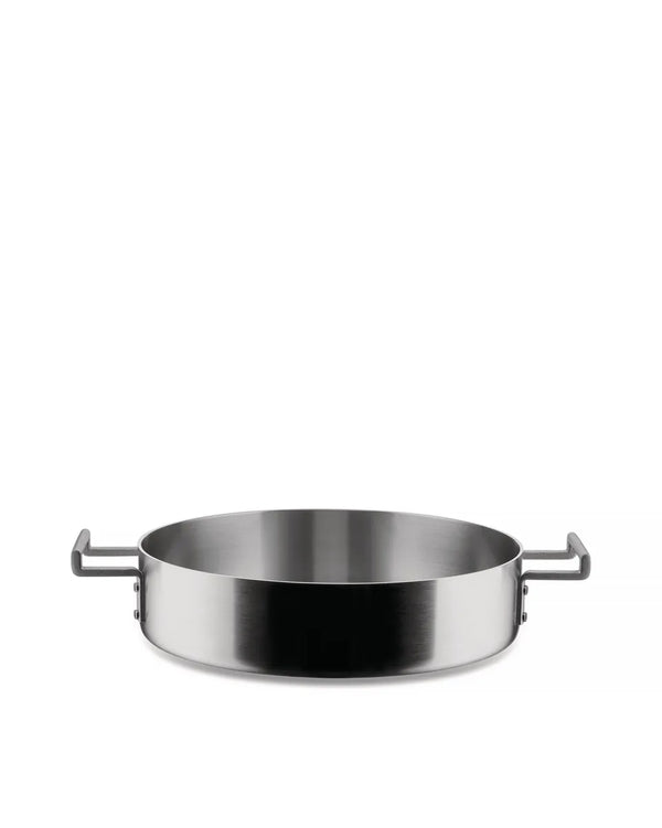 Alessi — Convivio DC102/28 | Casseruola bassa in trilamina 28 cm — Alessi