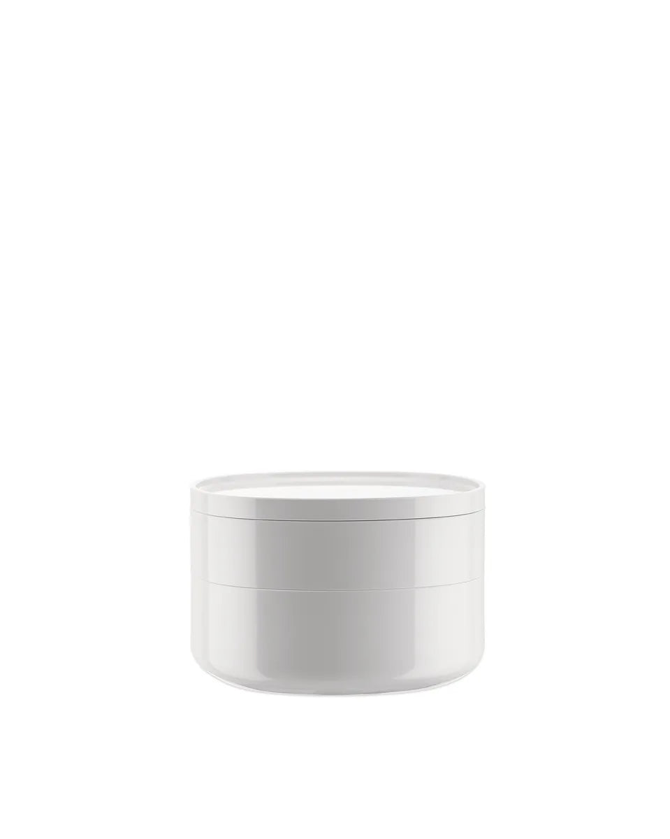 Alessi — Birillo PL17 W | Contenitore da bagno in PMMA bianco — design italiano Alessi