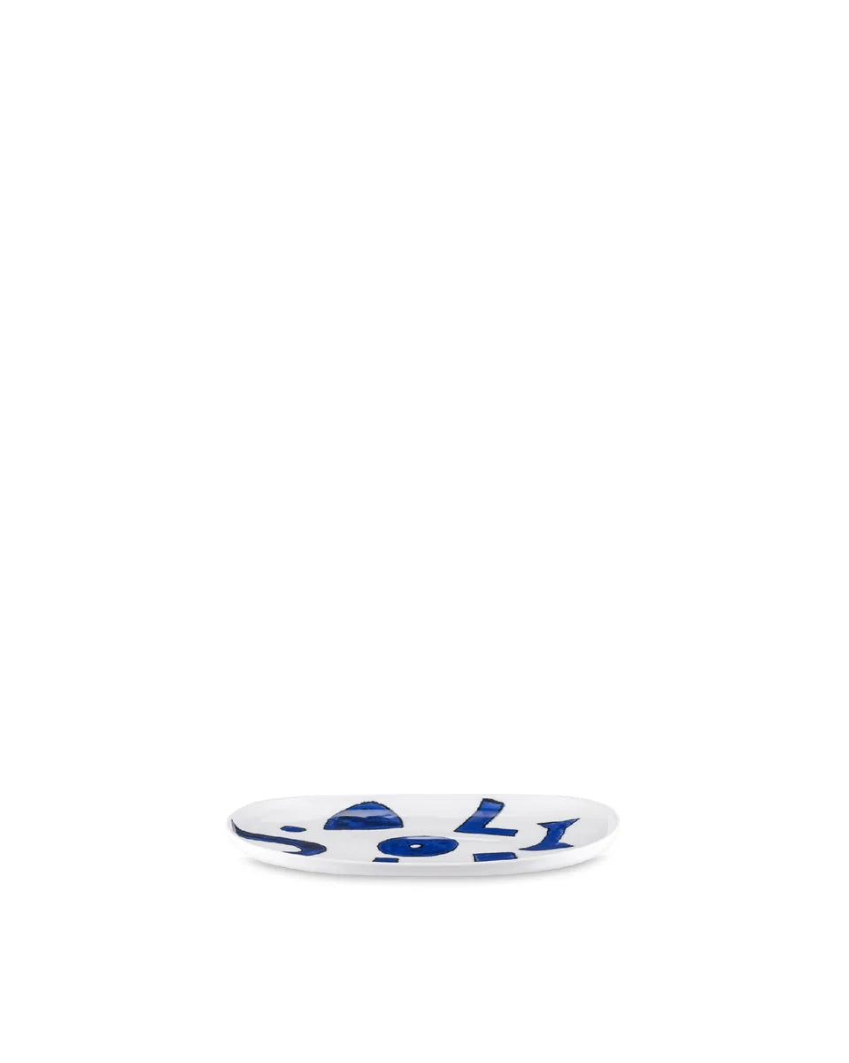 Alessi — Itsumo NF08/22 NF08/22 25 | Piatto ovale in porcellana Yunoki — design italiano Alessi