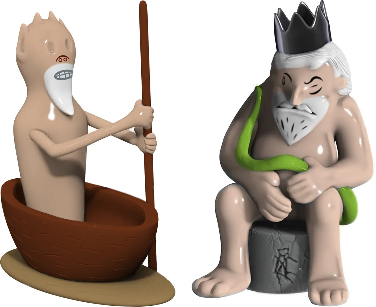 Alessi — Caronte e Minosse AMGI42SET3 | Statuine in porcellana dipinte — design italiano Alessi