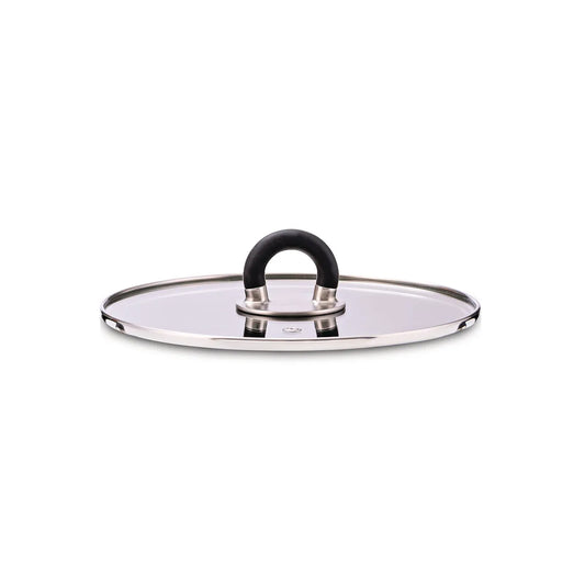 Alessi — STEN ABGMP3632B | Coperchio in vetro con pomolo siliconico ne — design italiano Alessi