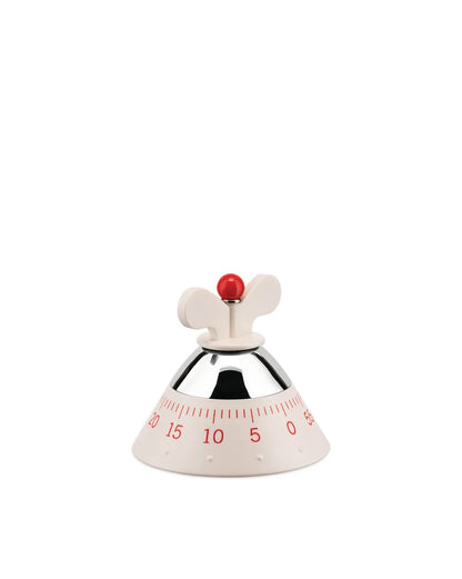 Alessi — A09 W | Kitchen Timer di Michael Graves in bianco — design italiano Alessi