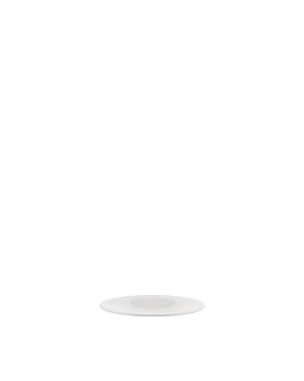 Alessi — KU TI05/77 | Sottotazza da caffè in porcellana bianca — Alessi