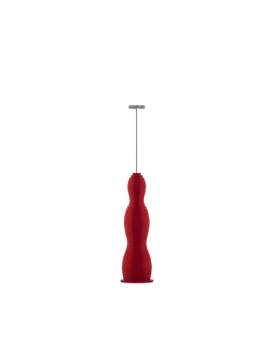 Alessi — Pulcina MDL11 R | Frullino montalatte rosso De Lucchi — design italiano Alessi