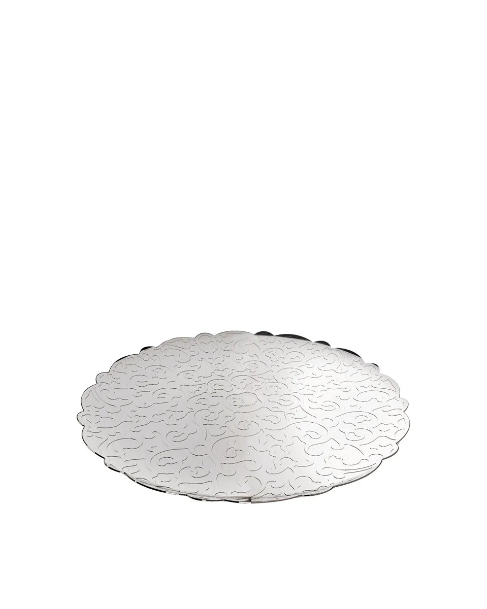 Alessi — Dressed MW07 | Vassoio rotondo in acciaio inox — design italiano Alessi
