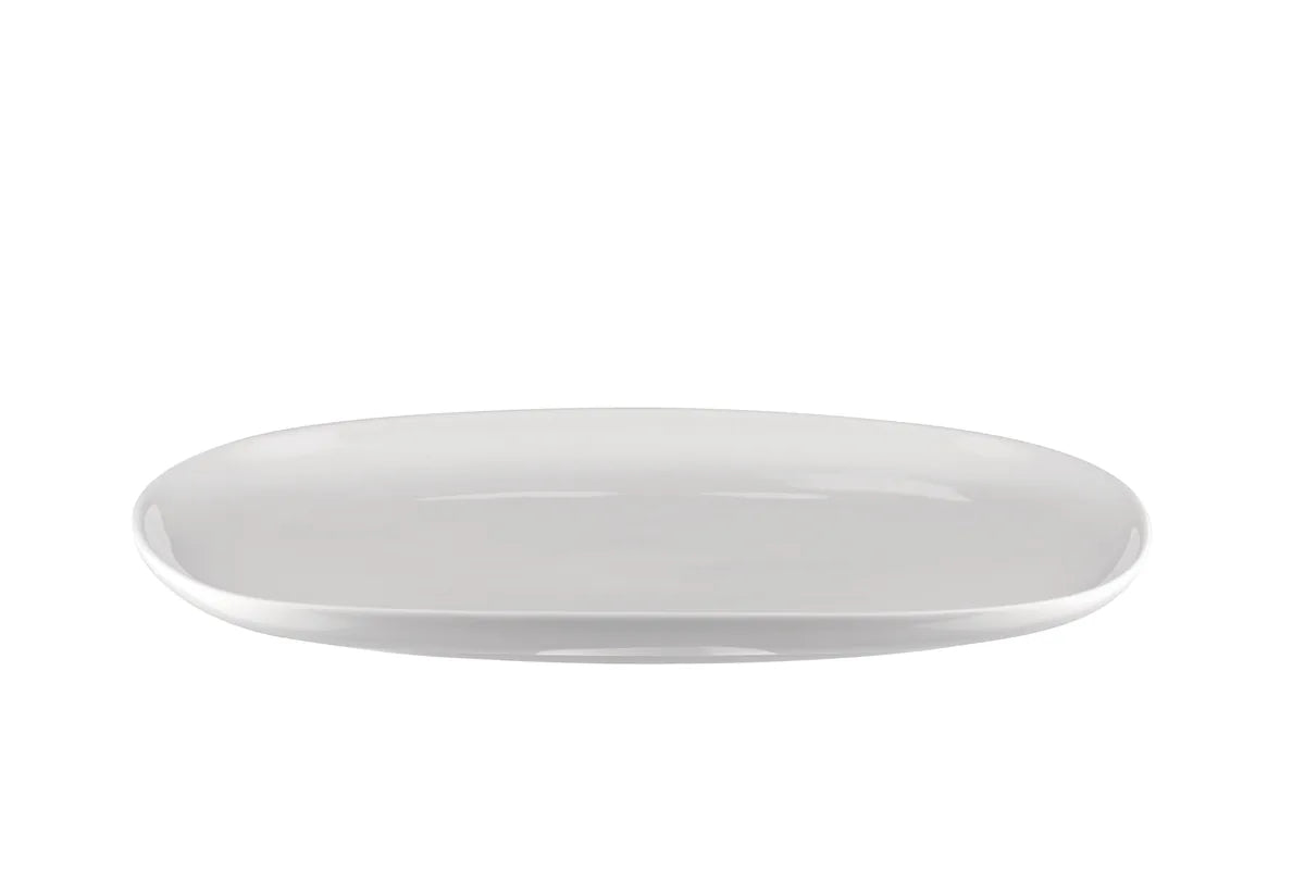 Alessi — Itsumo NF07/22 25 | Piatto ovale in porcellana bianca — vista principale