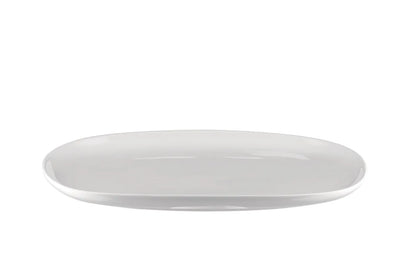 Alessi — Itsumo NF07/22 25 | Piatto ovale in porcellana bianca — vista principale