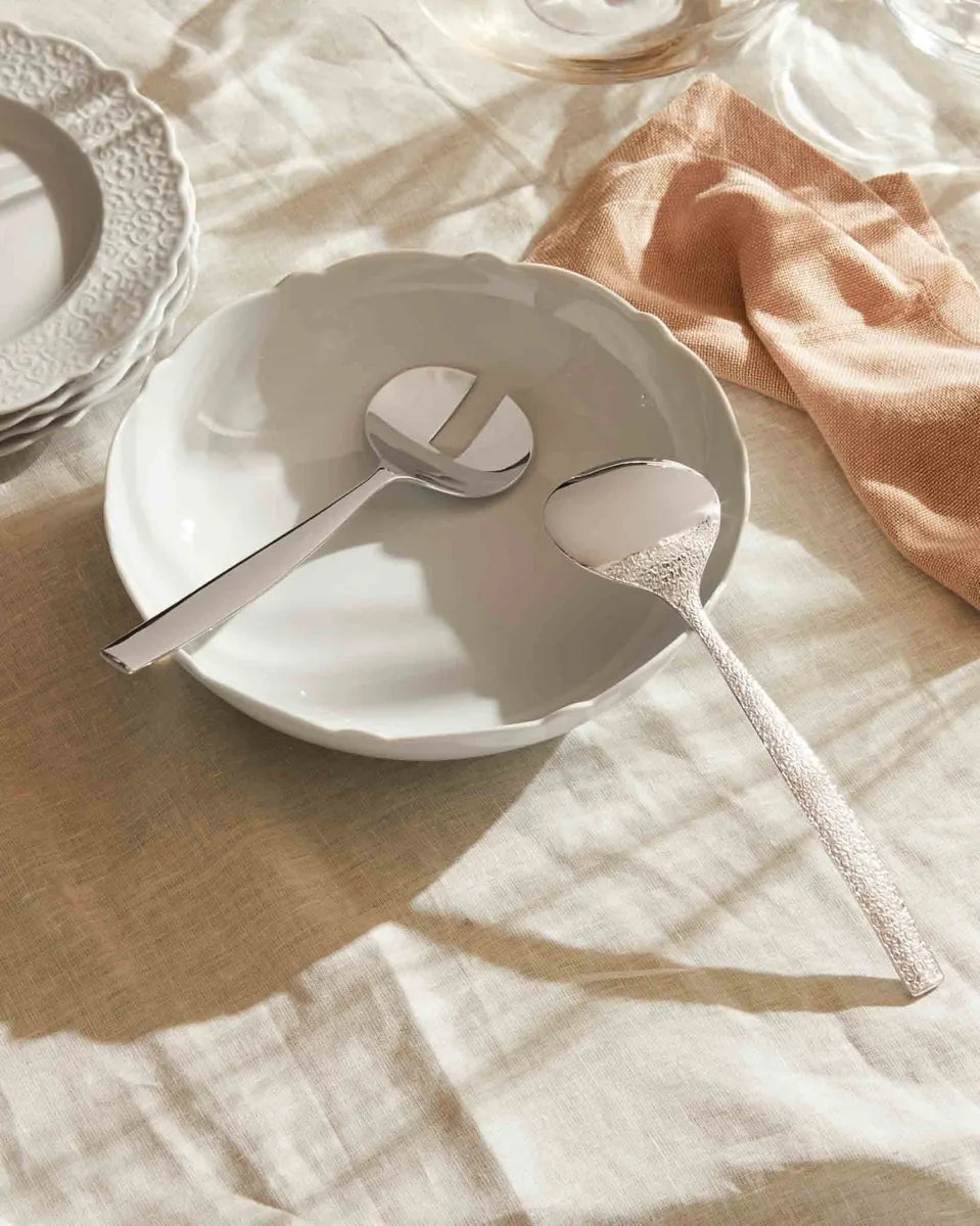Alessi — Dressed MW01/38 | Insalatiera in porcellana con decoro a rili — vista principale