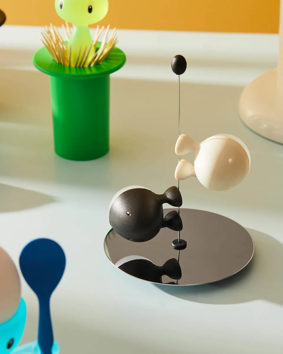 Alessi — Lilliput ASG02 BW | Set sale e pepe in resina e acciaio — vista principale