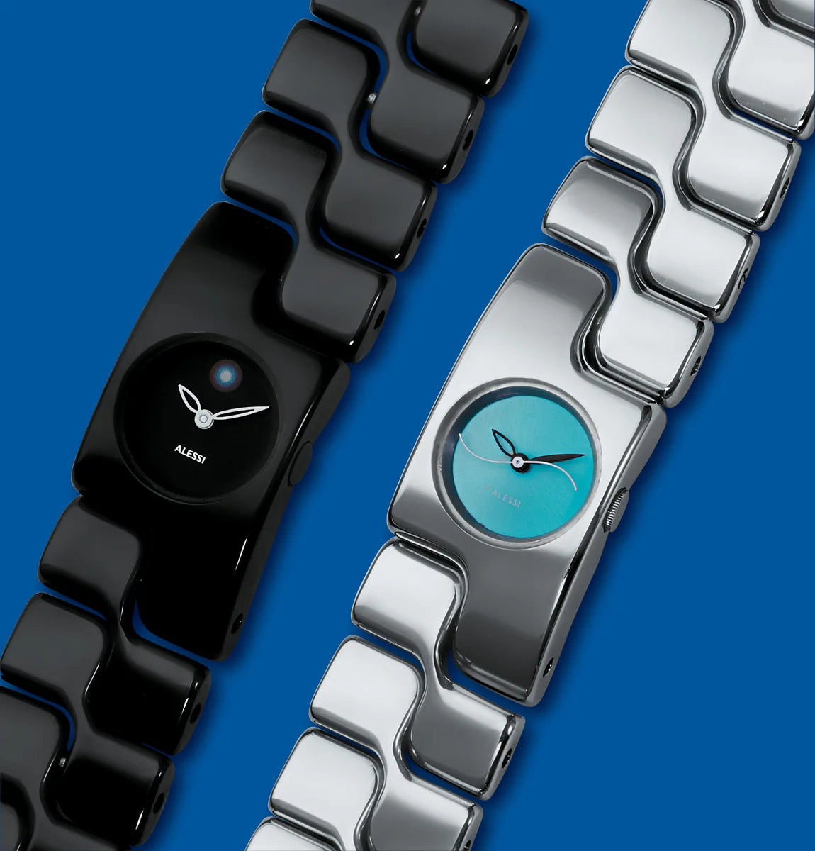Alessi — Mariposa AL15001 | Orologio da polso acciaio blu — vista principale