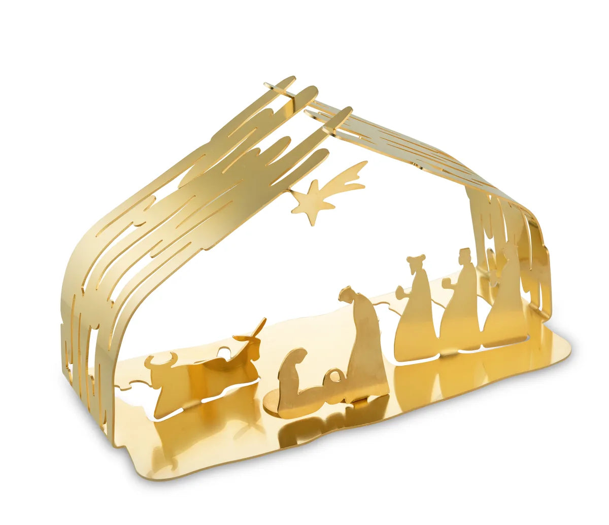 Alessi — Bark Crib BM09 GD | Presepe in acciaio dorato — vista principale